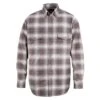 Wolverine Apparel: Men's W1203980 010 FR FireZer0 Charcoal Plaid Long Sleeve Twill Shirt