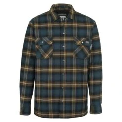 Wolverine Jacket: Men's W1207550 423 Dark Navy Plaid FR Jacket