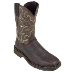 Justin Boots: Men's Cactus SE4313 Amarillo Steel Toe Stampede Work Boots -Workingperson Deals Shirts Store wk4313 1