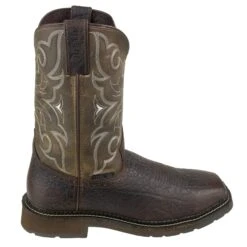 Justin Boots: Men's Cactus SE4313 Amarillo Steel Toe Stampede Work Boots -Workingperson Deals Shirts Store wk4313 2