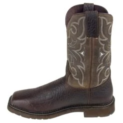 Justin Boots: Men's Cactus SE4313 Amarillo Steel Toe Stampede Work Boots -Workingperson Deals Shirts Store wk4313 4