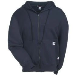 Wolverine Sweatshirts: Men's W1203310 417 Flame-Resistant Hooded FireZerO Sweatshirt -Workingperson Deals Shirts Store wolverine w1203310 417 f 01