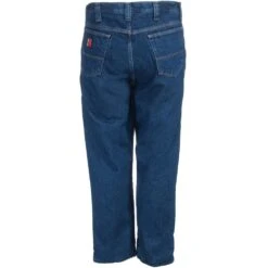 Wrangler Riggs Jeans: Men's Thinsulate-Lined 3W055 TH Relaxed Fit Dark Blue Jeans -Workingperson Deals Shirts Store wrangler 3w055th b 01