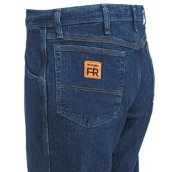 Wrangler Jeans: Men's FRAC50 M Midstone FR Advanced Comfort Relaxed Fit Jeans -Workingperson Deals Shirts Store wrangler frac50m l 01